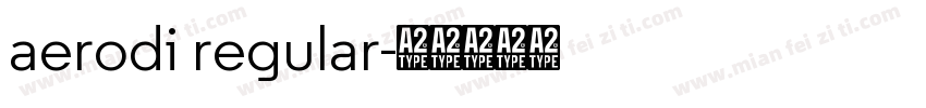 aerodi regular字体转换